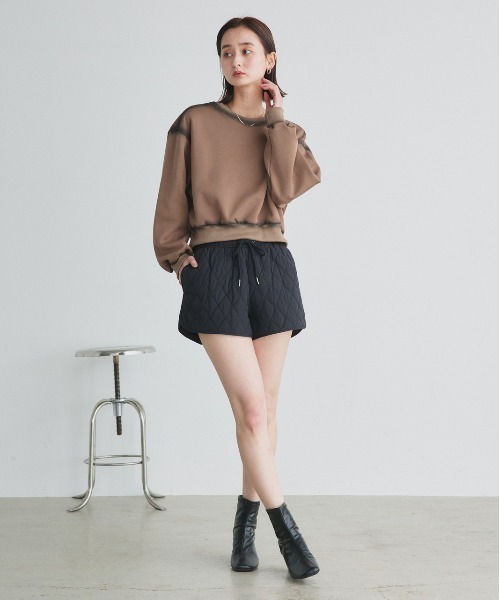 ad thie(アドティエ)の「スプレーデザイン スウェット プルオーバー(Tシャツ/カットソー・レディース・ブラック/ブラウン/ベージュ・FREE)」の15枚目の写真