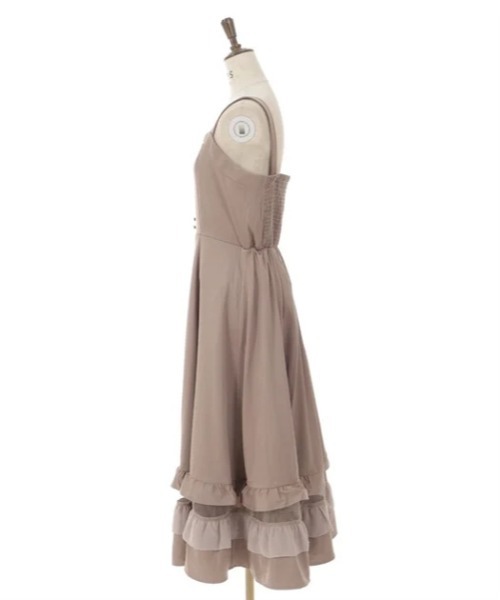 axes femme（アクシーズファム）の「チュール×フリルジャンスカ（ワンピース・レディース・パープル/モカ/ブラック・FREE）」の18枚目の写真