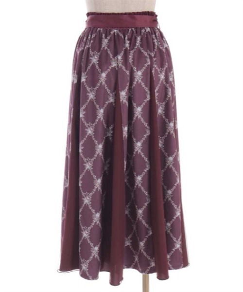 axes femme（アクシーズファム）の「薔薇柄ベルベットライクスカート（スカート・レディース・ワイン/ブラック/ベージュ・FREE）」の16枚目の写真