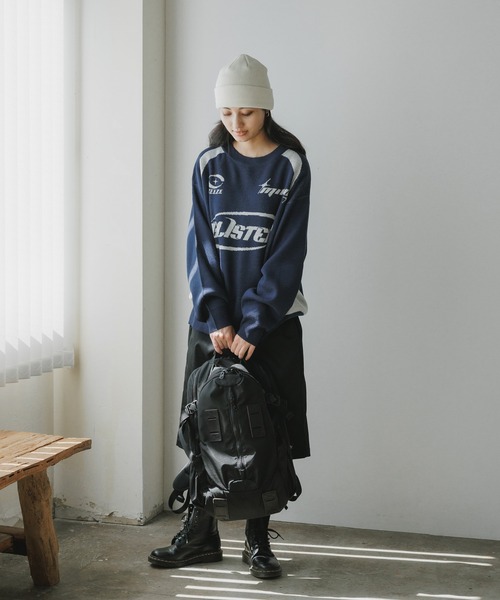 Sound Sports ニット SUGGESTION/サジェッション サッカーデザインクルーニット（ニット