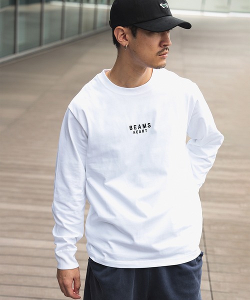 BEAMS HEART(ビームスハート)の「【ユニセックス】BEAMS HEART ロゴ 刺繍 ロングスリーブ Tシャツ(Tシャツ/カットソー・メンズ・ホワイト系その他2/ホワイト系その他3/ホワイト・XL/L/M/S)」の20枚目の写真