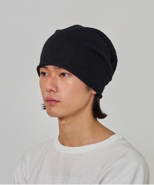 OVERRIDE(オーバーライド)の「OVERRIDE LINEN ROCKET BEANIE / オーバーライド(ニットキャップ/ビーニー・メンズ・グレー/ライトブラウン/ブラック/オリーブ/グリーン/イエロー/ネイビー・57~59cm)」の8枚目の写真