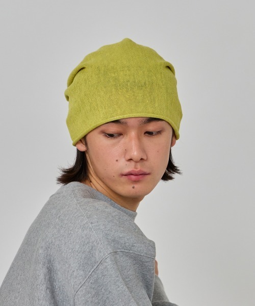 OVERRIDE(オーバーライド)の「OVERRIDE LINEN ROCKET BEANIE / オーバーライド(ニットキャップ/ビーニー・メンズ・グレー/ライトブラウン/ブラック/オリーブ/グリーン/イエロー/ネイビー・57~59cm)」の21枚目の写真