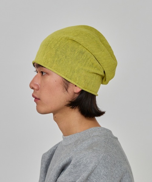 OVERRIDE(オーバーライド)の「OVERRIDE LINEN ROCKET BEANIE / オーバーライド(ニットキャップ/ビーニー・メンズ・グレー/ライトブラウン/ブラック/オリーブ/グリーン/イエロー/ネイビー・57~59cm)」の22枚目の写真