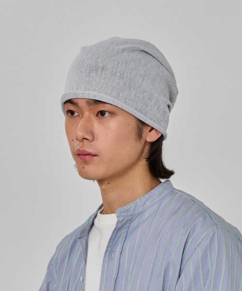 OVERRIDE(オーバーライド)の「OVERRIDE LINEN ROCKET BEANIE / オーバーライド(ニットキャップ/ビーニー・メンズ・グレー/ライトブラウン/ブラック/オリーブ/グリーン/イエロー/ネイビー・57~59cm)」の16枚目の写真