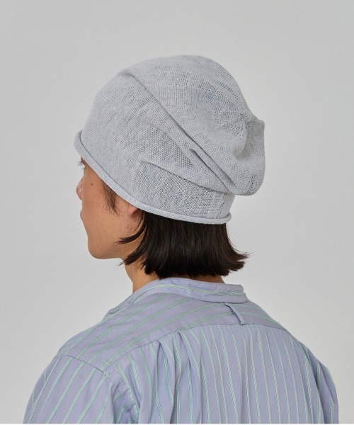 OVERRIDE(オーバーライド)の「OVERRIDE LINEN ROCKET BEANIE / オーバーライド(ニットキャップ/ビーニー・メンズ・グレー/ライトブラウン/ブラック/オリーブ/グリーン/イエロー/ネイビー・57~59cm)」の17枚目の写真