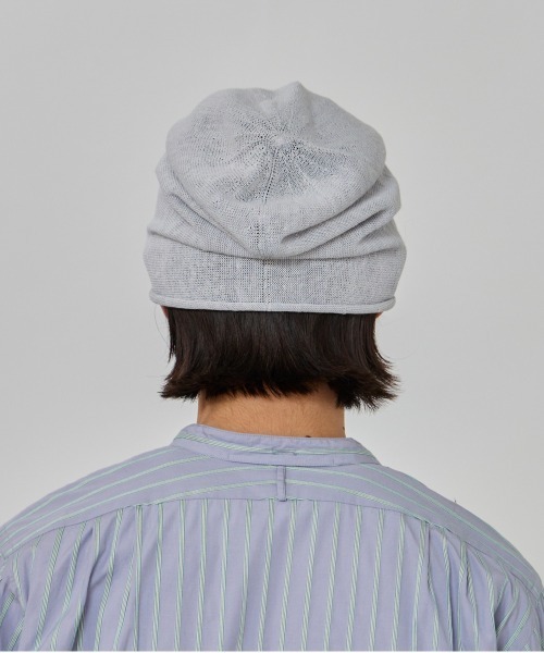OVERRIDE(オーバーライド)の「OVERRIDE LINEN ROCKET BEANIE / オーバーライド(ニットキャップ/ビーニー・メンズ・グレー/ライトブラウン/ブラック/オリーブ/グリーン/イエロー/ネイビー・57~59cm)」の18枚目の写真