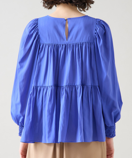 Tiara（ティアラ）の「ティアードブラウス（シャツ/ブラウス・レディース・ブルー/ブラック/アイボリー・FREE）」の16枚目の写真