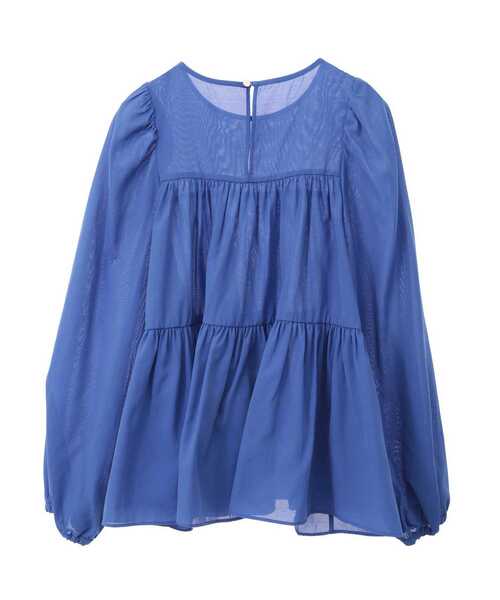 Tiara（ティアラ）の「ティアードブラウス（シャツ/ブラウス・レディース・ブルー/ブラック/アイボリー・FREE）」の19枚目の写真