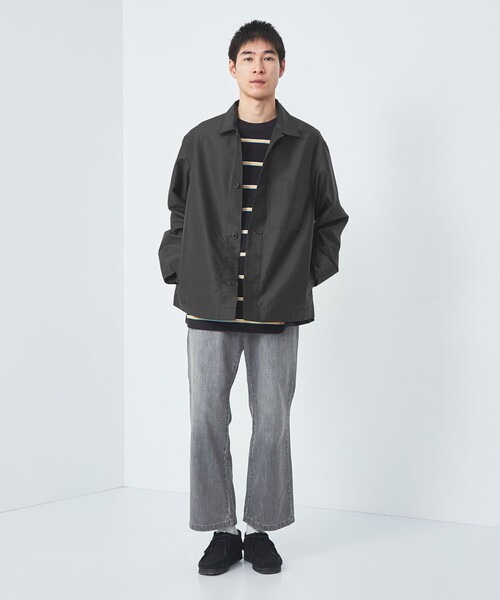 green label relaxing（グリーンレーベルリラクシング）の「フレンチ カルゼ カバーオール（カバーオール・メンズ・オリーブ/ダークグレー・S/M/L/XL）」の7枚目の写真