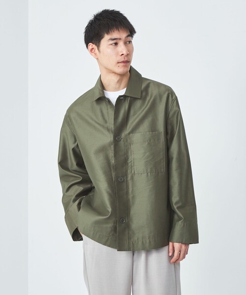 green label relaxing（グリーンレーベルリラクシング）の「フレンチ カルゼ カバーオール（カバーオール・メンズ・オリーブ/ダークグレー・S/M/L/XL）」の8枚目の写真