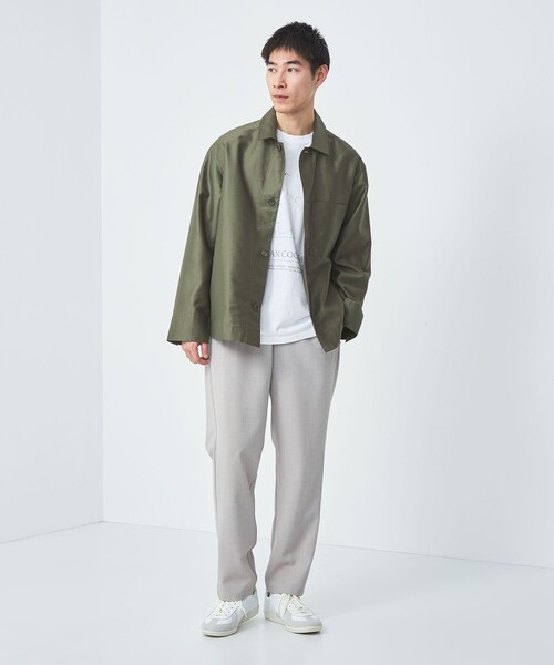 green label relaxing（グリーンレーベルリラクシング）の「フレンチ カルゼ カバーオール（カバーオール・メンズ・オリーブ/ダークグレー・S/M/L/XL）」の9枚目の写真