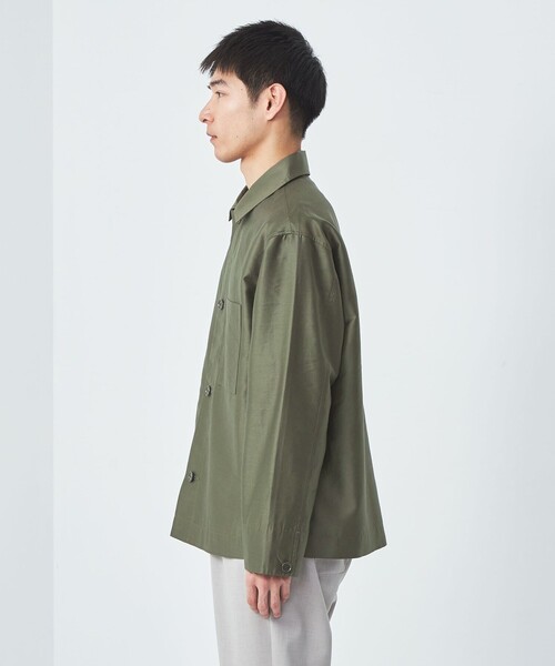 green label relaxing（グリーンレーベルリラクシング）の「フレンチ カルゼ カバーオール（カバーオール・メンズ・オリーブ/ダークグレー・S/M/L/XL）」の11枚目の写真