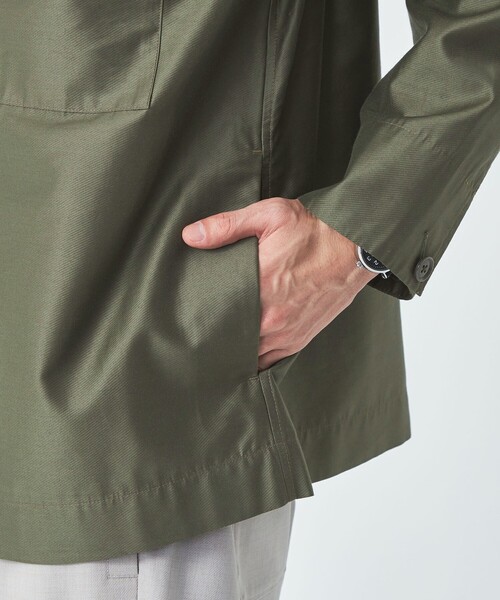 green label relaxing（グリーンレーベルリラクシング）の「フレンチ カルゼ カバーオール（カバーオール・メンズ・オリーブ/ダークグレー・S/M/L/XL）」の16枚目の写真