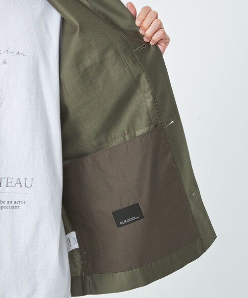 green label relaxing（グリーンレーベルリラクシング）の「フレンチ カルゼ カバーオール（カバーオール・メンズ・オリーブ/ダークグレー・S/M/L/XL）」の18枚目の写真