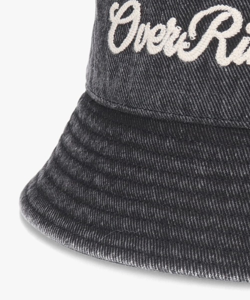 OVERRIDE（オーバーライド）の「OVERRIDE  PIGMENT TWILL WASH BUCKET / オーバーライド（ハット・レディース・ブラック/ブルー/レッド/ベージュ・58cm）」の10枚目の写真