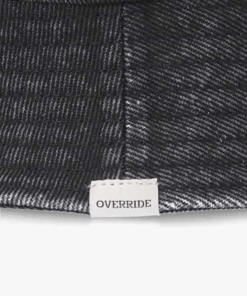 OVERRIDE（オーバーライド）の「OVERRIDE  PIGMENT TWILL WASH BUCKET / オーバーライド（ハット・レディース・ブラック/ブルー/レッド/ベージュ・58cm）」の12枚目の写真