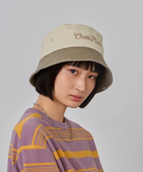 OVERRIDE（オーバーライド）の「OVERRIDE  PIGMENT TWILL WASH BUCKET / オーバーライド（ハット・レディース・ブラック/ブルー/レッド/ベージュ・58cm）」の15枚目の写真