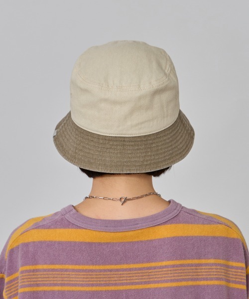 OVERRIDE（オーバーライド）の「OVERRIDE  PIGMENT TWILL WASH BUCKET / オーバーライド（ハット・レディース・ブラック/ブルー/レッド/ベージュ・58cm）」の16枚目の写真