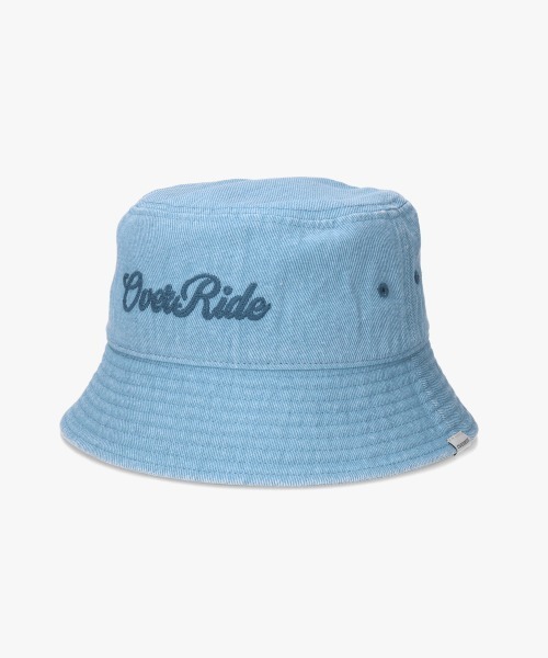 OVERRIDE（オーバーライド）の「OVERRIDE  PIGMENT TWILL WASH BUCKET / オーバーライド（ハット・レディース・ブラック/ブルー/レッド/ベージュ・58cm）」の22枚目の写真