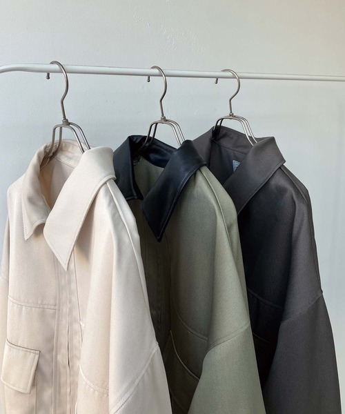 AS KNOW AS plus（アズノゥアズプラス）の「●ダブルポケット ジップファスナーワークブルゾン（ブルゾン・レディース・チャコールグレー/アイボリー/カーキ系・FREE）」の22枚目の写真