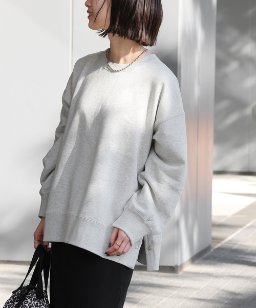 JOURNAL STANDARD relume(ジャーナルスタンダード レリューム)の「《追加》コットンリングドットスウェット(スウェット・レディース・ブラック/グレー/ブルー系その他/アイボリー・FREE)」の5枚目の写真