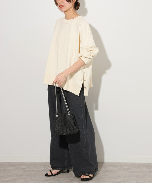 JOURNAL STANDARD relume(ジャーナルスタンダード レリューム)の「《追加》コットンリングドットスウェット(スウェット・レディース・ブラック/グレー/ブルー系その他/アイボリー・FREE)」の9枚目の写真