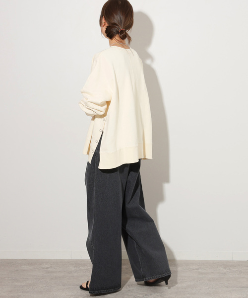 JOURNAL STANDARD relume(ジャーナルスタンダード レリューム)の「《追加》コットンリングドットスウェット(スウェット・レディース・ブラック/グレー/ブルー系その他/アイボリー・FREE)」の11枚目の写真