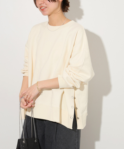 JOURNAL STANDARD relume(ジャーナルスタンダード レリューム)の「《追加》コットンリングドットスウェット(スウェット・レディース・ブラック/グレー/ブルー系その他/アイボリー・FREE)」の13枚目の写真