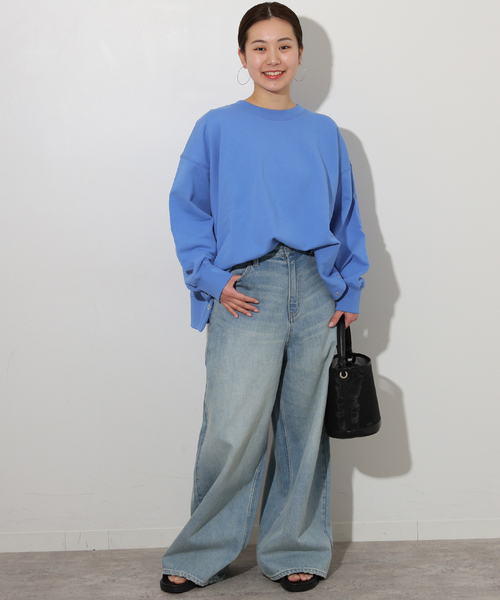 JOURNAL STANDARD relume(ジャーナルスタンダード レリューム)の「《追加》コットンリングドットスウェット(スウェット・レディース・ブラック/グレー/ブルー系その他/アイボリー・FREE)」の16枚目の写真