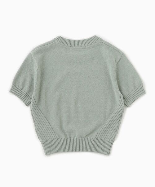 Calvin Klein（カルバン・クライン）の「ショートスリーブ クロップ セーター（ニット/セーター・レディース・セージグリーン・XS/S/M）」の6枚目の写真
