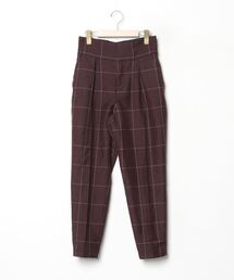 TOUJOURS ブラウン系チェック パンツ 新品未使用 TOUJOURS ブラウン系チェック パンツ 新品未使用 TOUJOURS