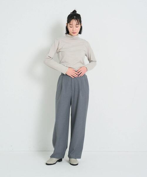 conges payes ADIEU TRISTESSE（コンジェ ペイエ アデュートリステス）の「T/Rストレッチスラックス（その他パンツ・レディース・グレー/チャコールグレー・38）」の13枚目の写真