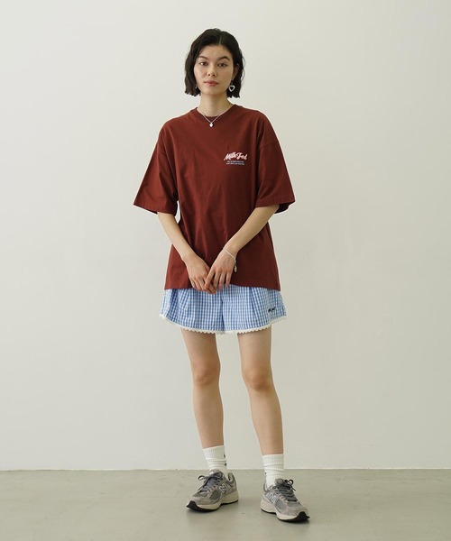 MILKFED.（ミルクフェド）の「GINGHAM MINI SHORTS（その他パンツ・レディース・レッド/ブラック/ライトブルー・S/M）」の18枚目の写真
