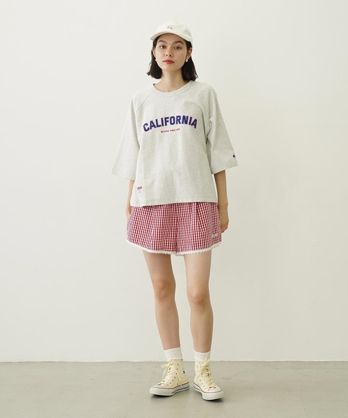 MILKFED.（ミルクフェド）の「GINGHAM MINI SHORTS（その他パンツ・レディース・レッド/ブラック/ライトブルー・S/M）」の22枚目の写真
