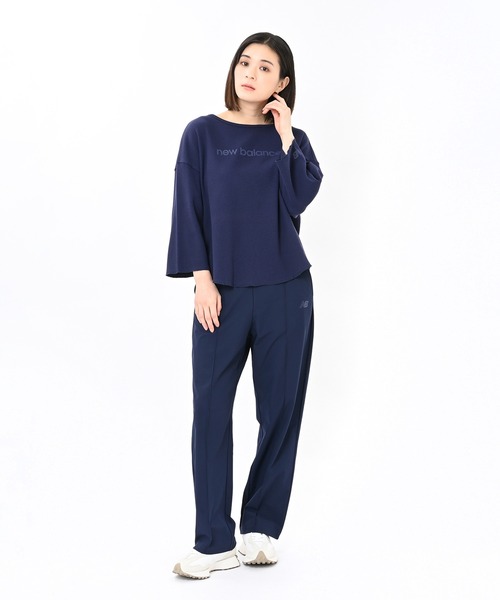 NEW BALANCE(ニューバランス)の「ワッフルロングスリーブTシャツ(Tシャツ/カットソー・レディース・ネイビー/オフホワイト/ライトベージュ・SMALL/MEDIUM/LARGE/X-LARGE)」の16枚目の写真