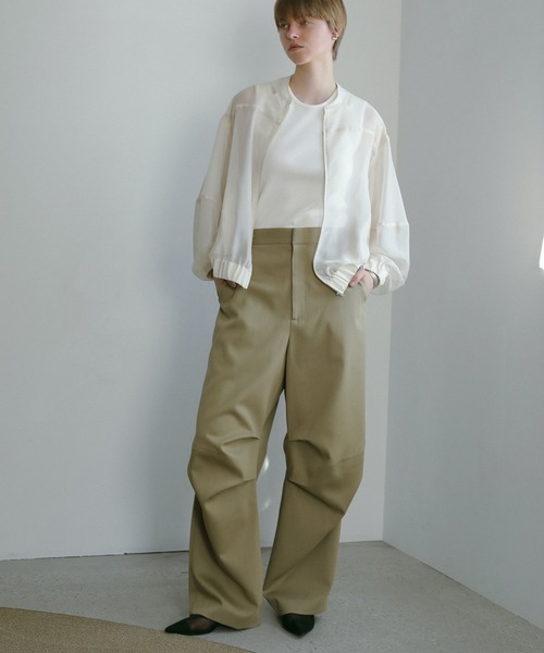 【新品タグ付き】MANOF 2TUCK STRAIGHT  PANTS マノフ 2TUCK TAPERED PANTS｜SKIRT/PANTS(スカート/パンツ)｜MANOF