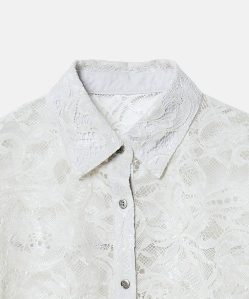 セール】フロッキーレースシャツ / Flocky Lace Shirt（シャツ