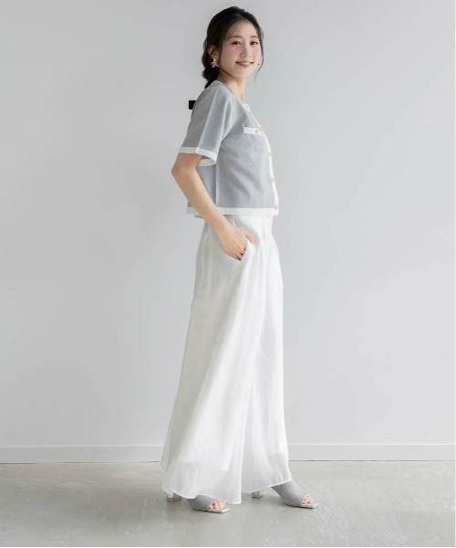 RANDA（ランダ）の「シアータックワイドパンツ（その他パンツ・レディース・イエロー/ホワイト/ピンク・0/1）」の11枚目の写真