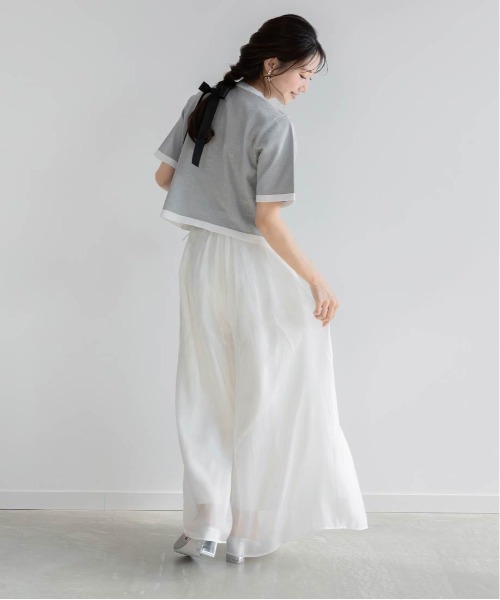 RANDA（ランダ）の「シアータックワイドパンツ（その他パンツ・レディース・イエロー/ホワイト/ピンク・0/1）」の13枚目の写真