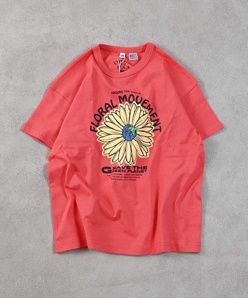 Life Support Products（ライフサポートプロダクツ）の「【COTTON from U.S.A】プリントTシャツ（Tシャツ/カットソー・キッズ・ネイビー/チャコール/グリーン/レッド/ブラック/アイボリー/ライトピンク/オフホワイト・80/90/95/100/110/120/130/140/150）」の22枚目の写真