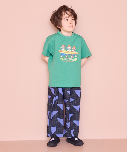 Life Support Products（ライフサポートプロダクツ）の「【COTTON from U.S.A】プリントTシャツ（Tシャツ/カットソー・キッズ・ネイビー/チャコール/グリーン/レッド/ブラック/アイボリー/ライトピンク/オフホワイト・80/90/95/100/110/120/130/140/150）」の10枚目の写真