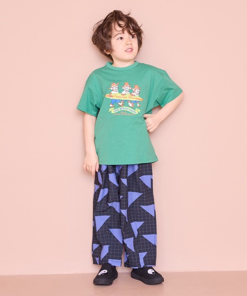 Life Support Products（ライフサポートプロダクツ）の「【COTTON from U.S.A】プリントTシャツ（Tシャツ/カットソー・キッズ・ネイビー/チャコール/グリーン/レッド/ブラック/アイボリー/ライトピンク/オフホワイト・80/90/95/100/110/120/130/140/150）」の11枚目の写真