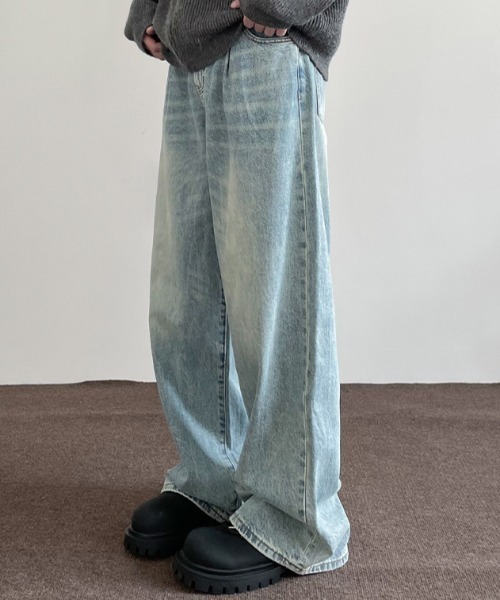 REBALANCE(リバランス)の「ワイドメンズデニム(デニムパンツ・メンズ・A・MEDIUM/LARGE/X-LARGE)」の2枚目の写真
