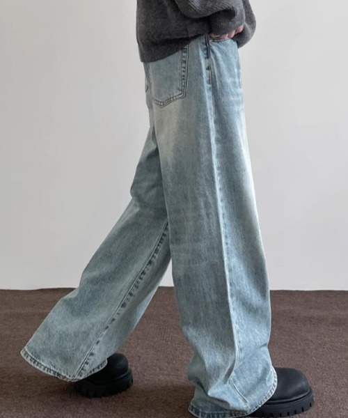 REBALANCE(リバランス)の「ワイドメンズデニム(デニムパンツ・メンズ・A・MEDIUM/LARGE/X-LARGE)」の3枚目の写真