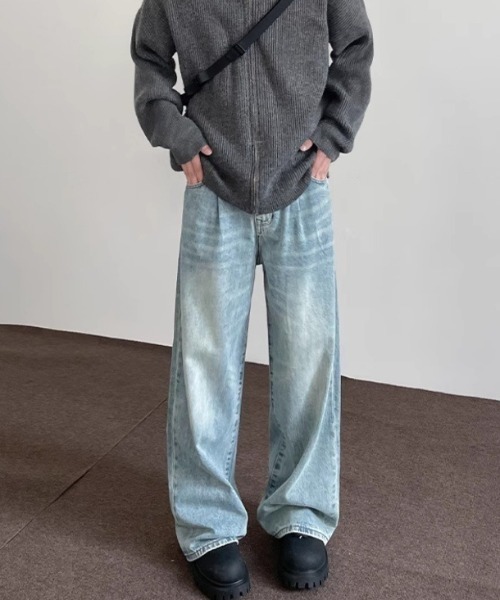 REBALANCE(リバランス)の「ワイドメンズデニム(デニムパンツ・メンズ・A・MEDIUM/LARGE/X-LARGE)」の5枚目の写真