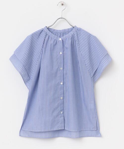 F by ROSSO（エフバイロッソ）の「リンネル8月号掲載『UR TECH』F by ROSSO　フレアスリーブブラウス（シャツ/ブラウス・レディース・ブラウン系その他/ブルー系その他/ネイビー/ミント/グレー・FREE）」の19枚目の写真