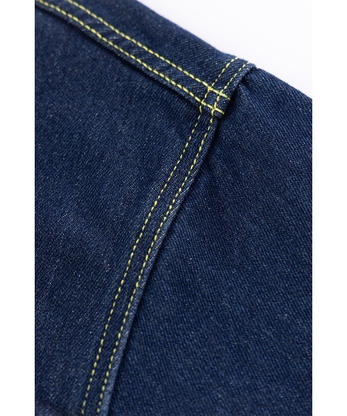 WOKE EDGE（ウォークエッジ）の「デニムジャケット｜Candy Weave Denim Jacket｜WOKE EDGE（デニムジャケット・メンズ・ブルー・S/L/M/XL）」の6枚目の写真