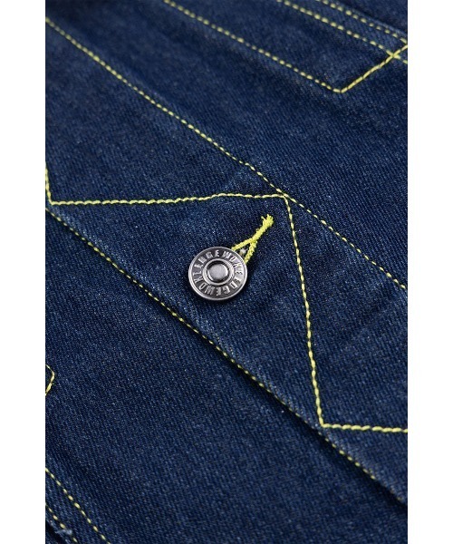 WOKE EDGE（ウォークエッジ）の「デニムジャケット｜Candy Weave Denim Jacket｜WOKE EDGE（デニムジャケット・メンズ・ブルー・S/L/M/XL）」の5枚目の写真