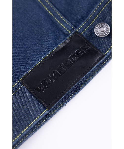 WOKE EDGE（ウォークエッジ）の「デニムジャケット｜Candy Weave Denim Jacket｜WOKE EDGE（デニムジャケット・メンズ・ブルー・S/L/M/XL）」の10枚目の写真